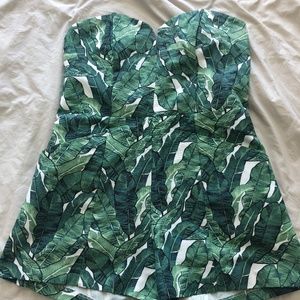 H&M Banana Leaf Romper Size 12